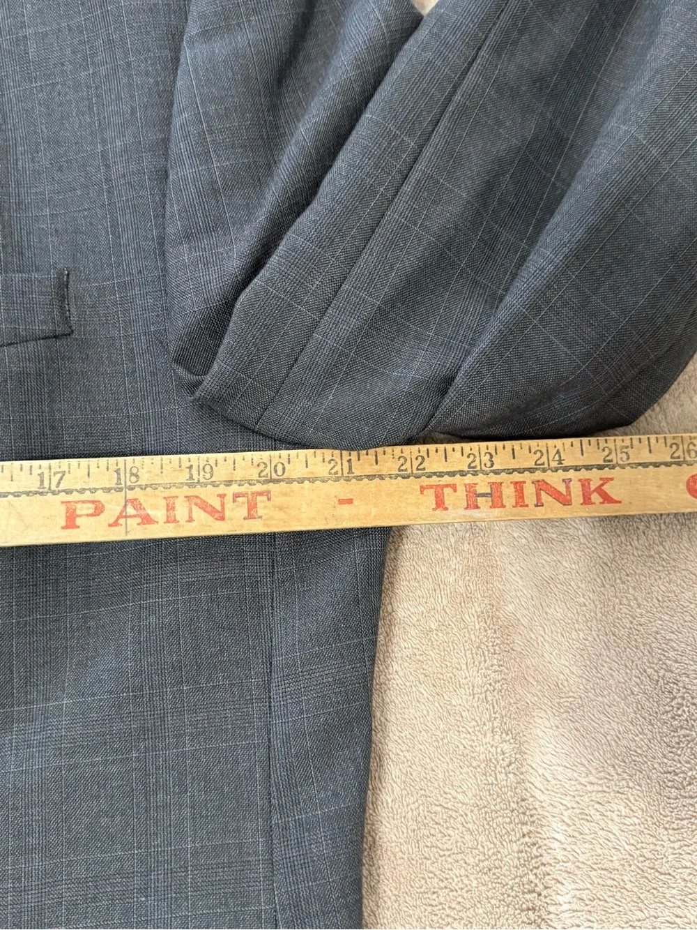 Chaps Ralph Lauren Brown Men's Blazer Sport Coat 46T 100% Wool Made In Canada